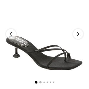 Circus by Sam Edelman Black Strappy Kitten Heel - Juliet